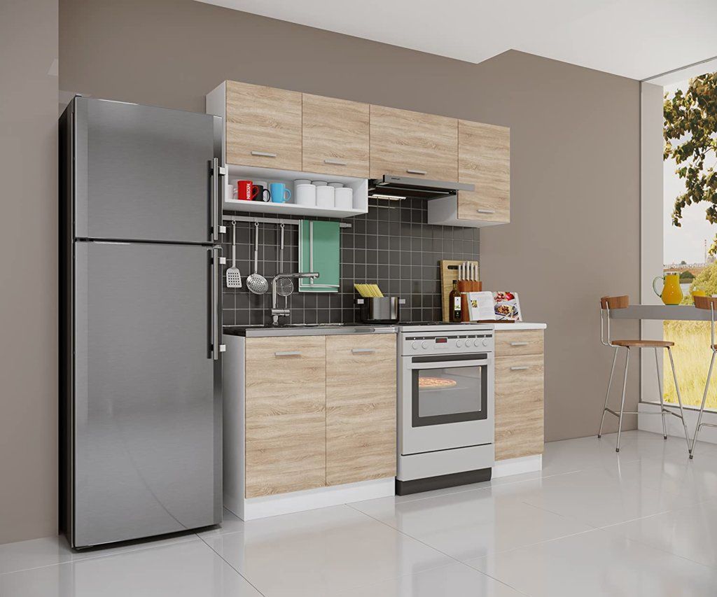 طراحی کابینت مدرن و رنگی برای آشپزخانه